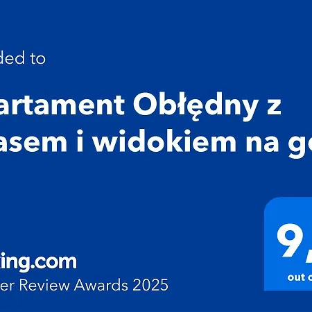 Apartament Obledny Z Tarasem, Widokiem Na Gory I Miejscem Do Przechowywania Rowerow W Kudowie-zdroju